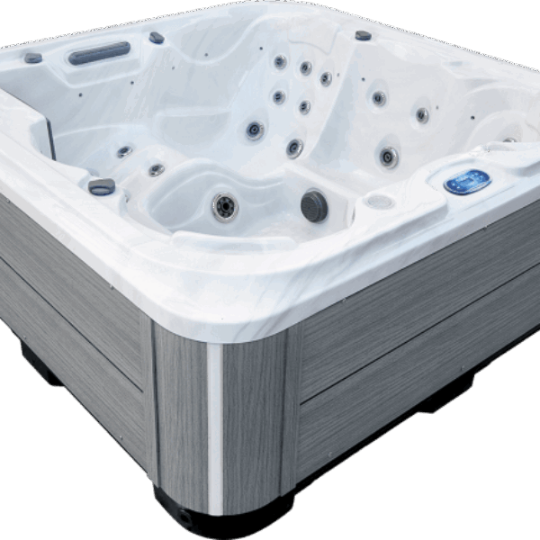 561-L Silver White Marble 13 Amp Hot Tub