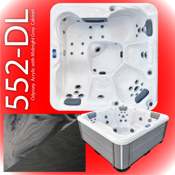 552-L Odyssey Grey 13 Amp Hot Tub