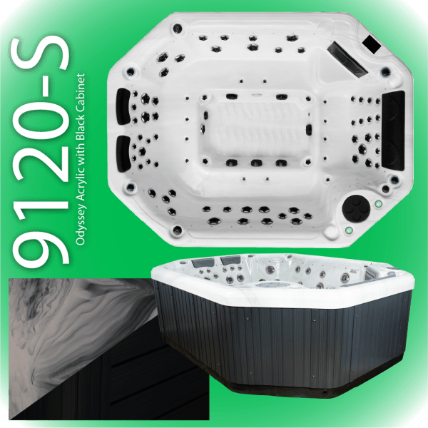 9120-S Odyssey Grey 32 Amp Hot Tub